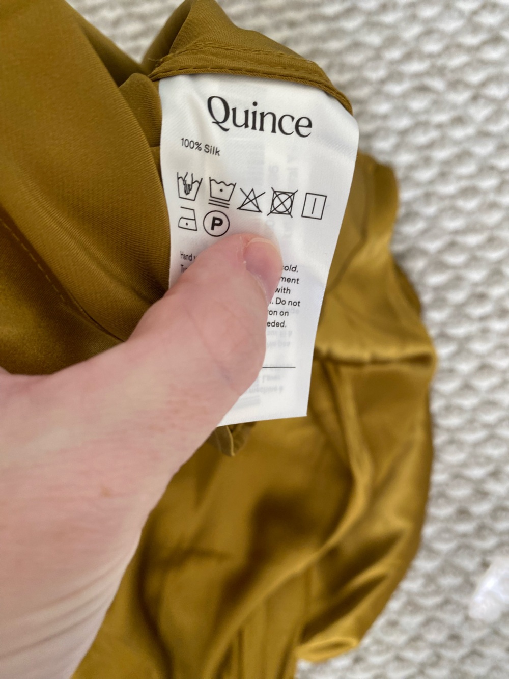 Quince 100% Washable Silk Maxi Skirt Mineral Yellow - Picture 5 of 5